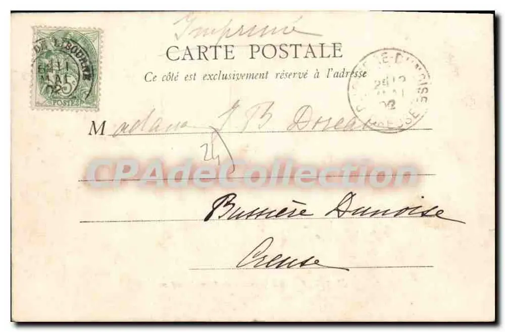 Périgueux — Vue générale de Saint-Front en 1850 - Verso