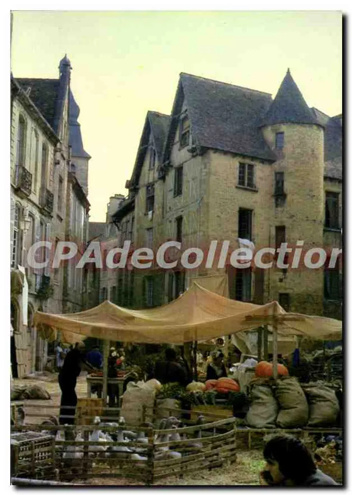 Sarlat-en-Périgord — Bühnenbereich für die Dreharbeiten des Films 'Sans Famille' — (N-T) Editions de Larrieu - Vorderseite