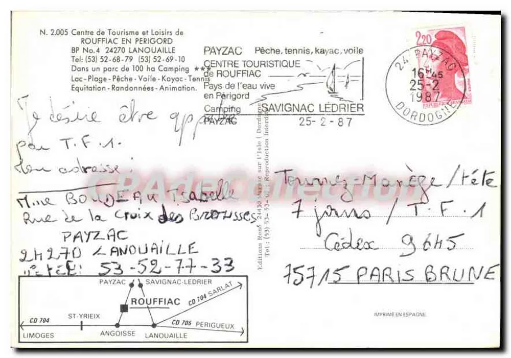 Rouffiac no Périgord — Camping — Editora: Edições Payzac - Verso
