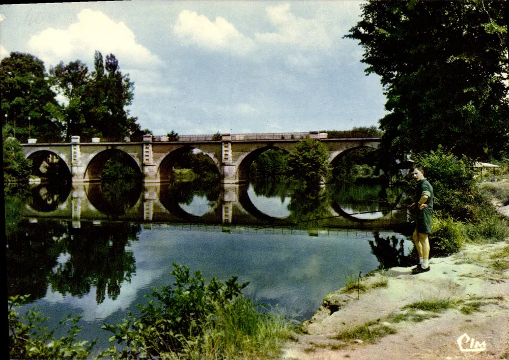 Ponte sobre a Isle — Montpon — editor Cim - Frente