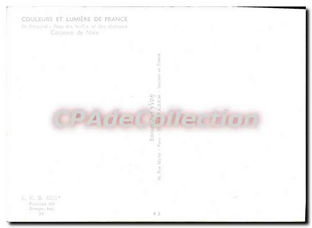 Frantoio di Noci — In Perigord — Edizione Yvon - Verso