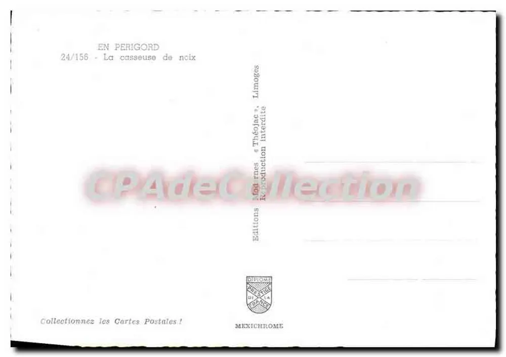 A quebradeira de nozes — Em Périgord — Edições Théodjane, Limoges - Verso