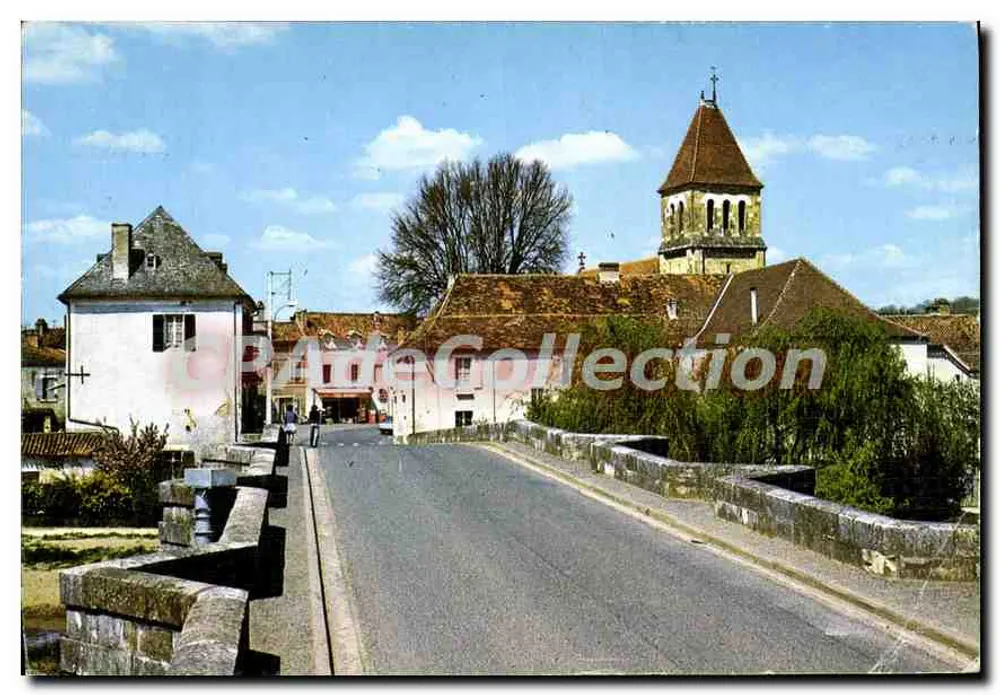 Cognac-sur-l'Isle — Der Eingang zum Dorf und die mittelalterliche Brücke — Éditions René - Vorderseite
