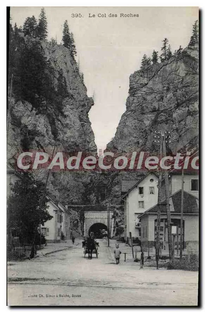 O Col dos Roches — vista do col entre falésias rochosas — Jischa Ch. Simon & Malche, Douvres - Frente