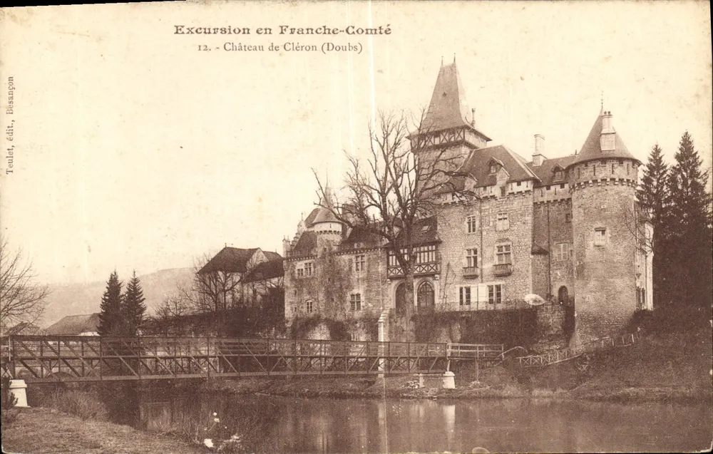 Castelo de Cléron — Franche-Comté — Toullet, editor, Béauren - Frente