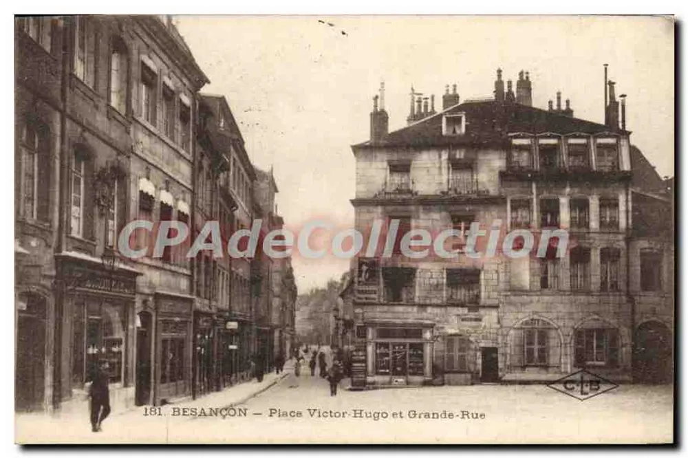 Besançon — Place Victor-Hugo und Grande-Rue — C.T.B. n°181 - Vorderseite
