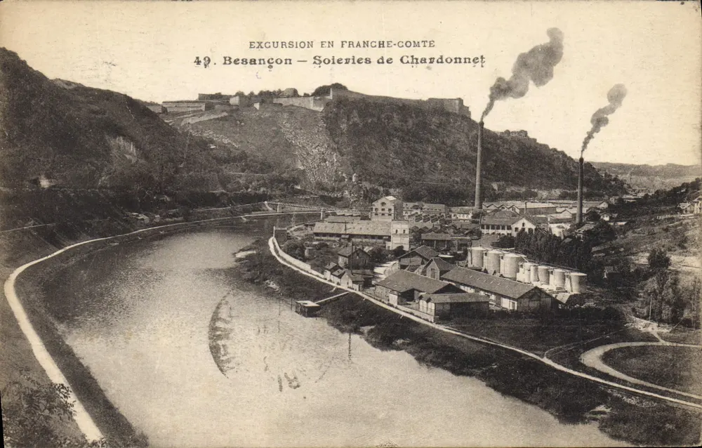 Besançon — Tecidos de Chardonnet — Excursão na Franche-Comté - Frente