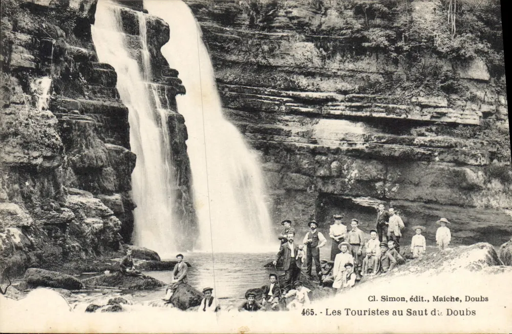 Os Turistas no Saut du Doubs — Cl. Simon, editor, Malche, Doubs — n° 465 - Frente