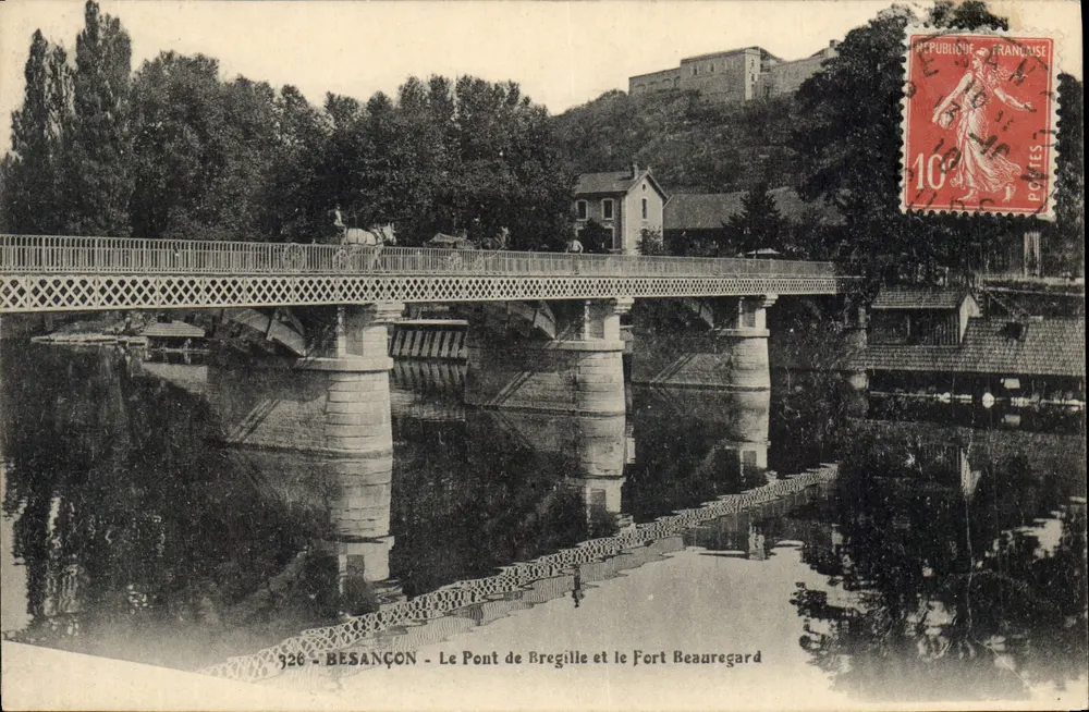 Besançon - Der Brücke von Bregille und das Fort Beauregard — unbekannter Verlag, Seriennummer 326 - Vorderseite