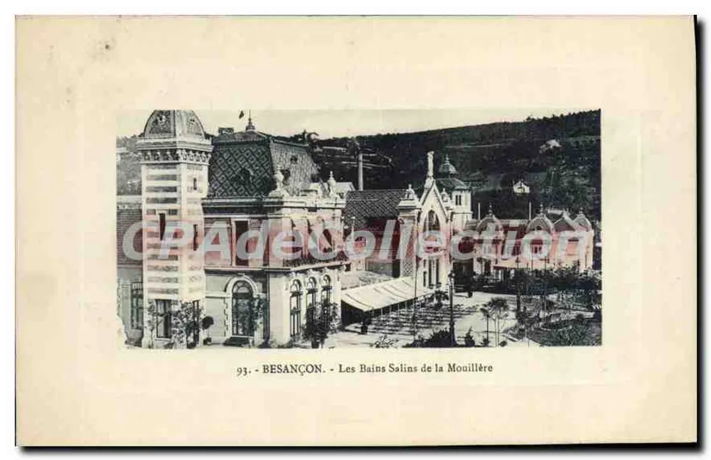 Besançon - Die Salzthermen der Mouillère — Antike Ansichtskarte, n°93 - Vorderseite