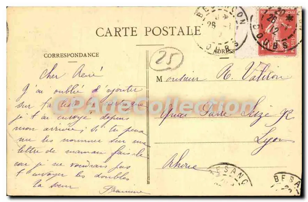 Besançon-les-Bains — O Buste de Bourdon — Editor: Editores En Languy - Verso