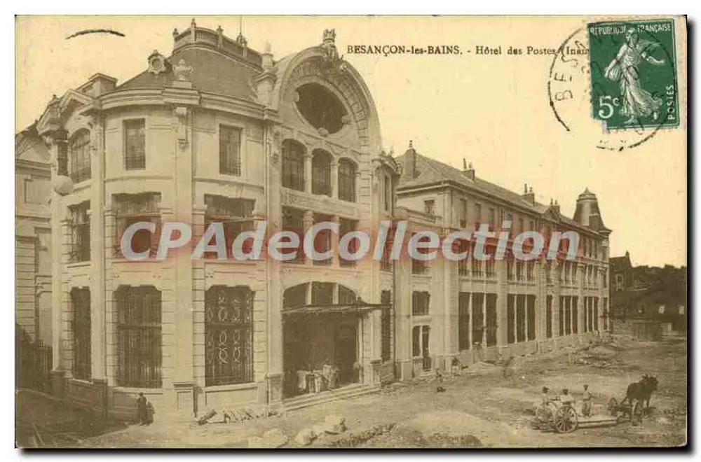 Besançon-les-Bains — Hotel das Postas (Inaugurado) — Editor desconhecido - Frente