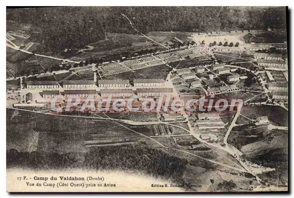 Camp van Valdahon (Doubs) — Uitzicht op het Camp (Westzijde) genomen vanuit een Vliegtuig — Uitgave G. Dumonceau, Dijon - Voorkant