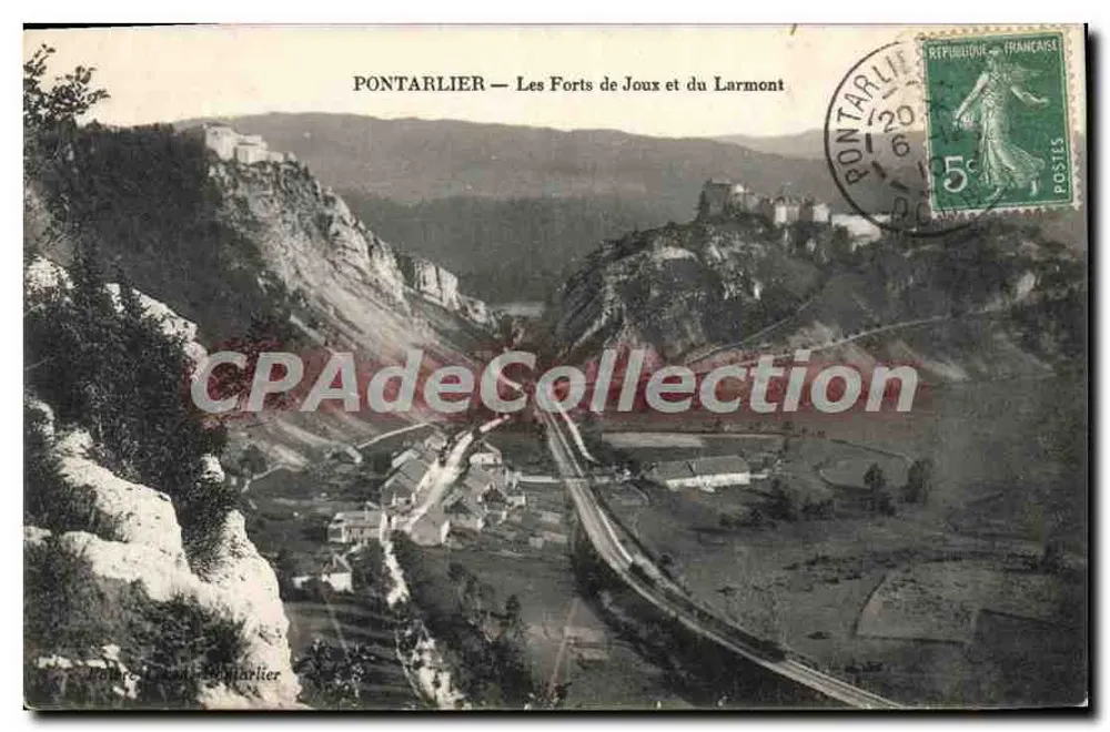 PONTARLIER — Die Festungen Joux und Larmont — Verlag: P. B. PONTARLIER - Vorderseite