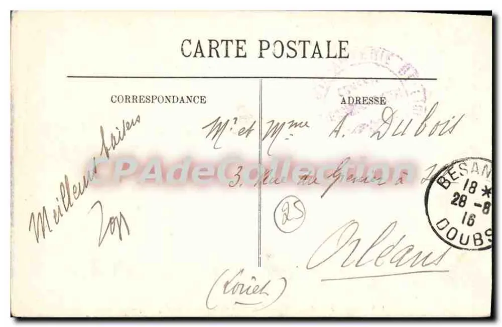 Besançon — La Poste und die Rue de la République — LL, n°128 - Rückseite