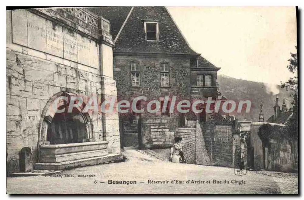 Besançon — Wasserreservoir von Arcier und Rue du Cingle — P. LELER, VERLEGER, BESANÇON - Vorderseite