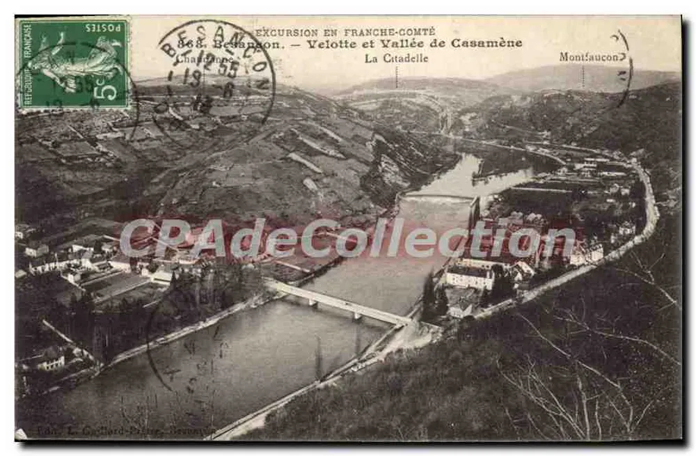 Die Citadel — Tal von Casamène — Montfauccon — Verleger Le Gauthier, Frankreich, Nr. 868 - Vorderseite