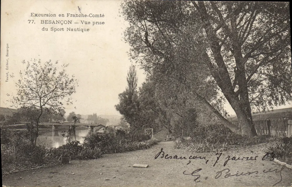 Besançon — Ansicht von Wassersport — Teulet, Verlag, Besançon - Vorderseite