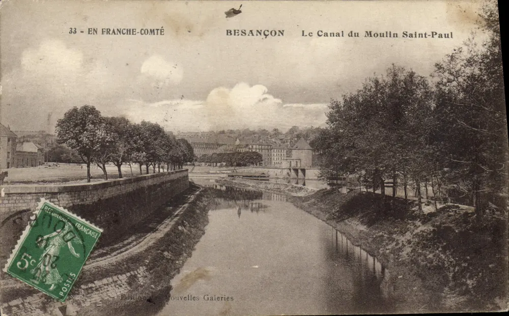 Besançon — Der Moulin Saint-Paul Kanal — Edition Nouvelles Galeries - Vorderseite