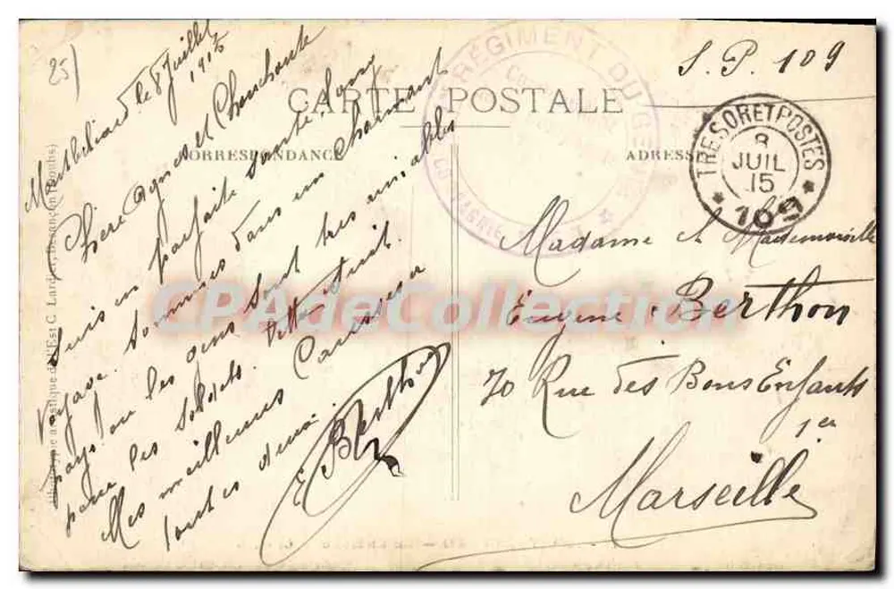 Montbéliard — O Castelo — C. L., B 741 - Verso