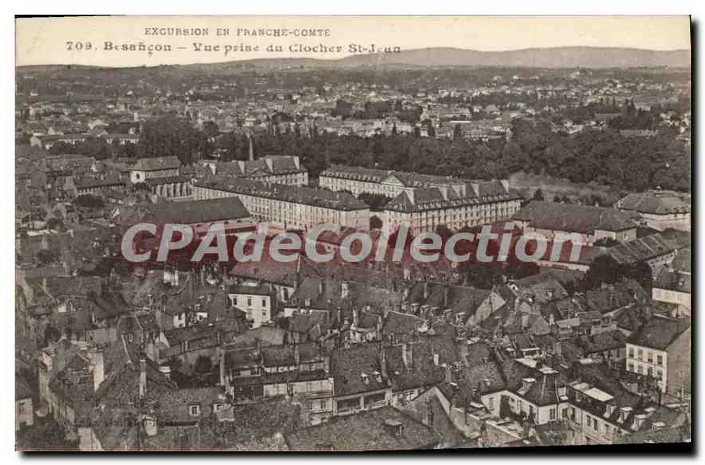 Besançon — Ansicht vom Turm der Kirche Saint-Jean — Ausflug in die Franche-Comté, n°709 - Vorderseite