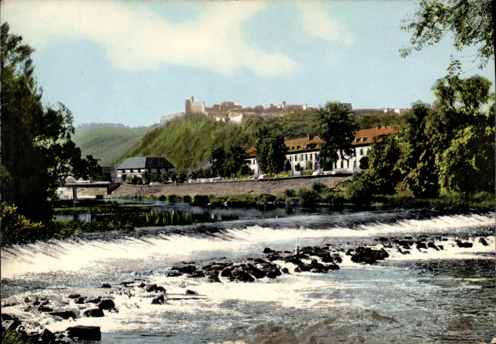 BESANÇON (Doubs) — Promenade Micaud — Barrage sobre o Doubs — Héliocolor - Frente