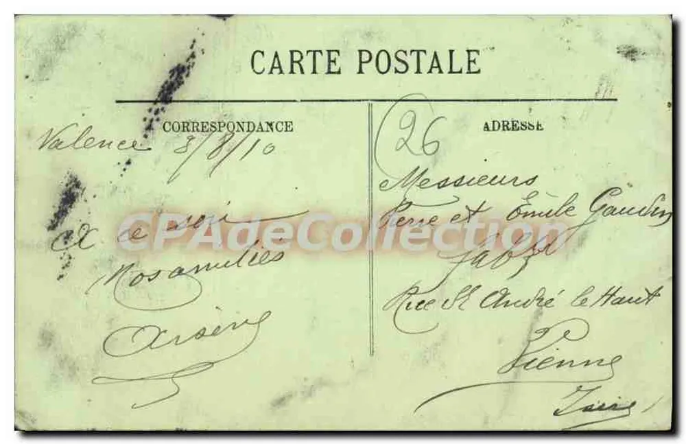 Valence — Hotel de la Croix d'Or — LL. — n°25 - Achterkant