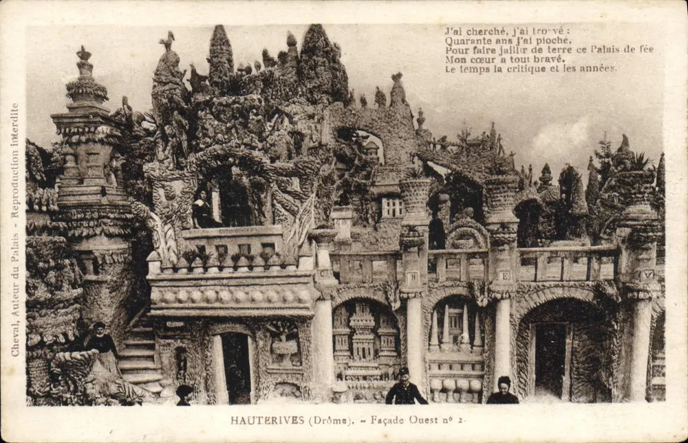 Haüterives (Drôme) — Fachada Oeste n°2 — Cheval, Autor do Palácio - Frente