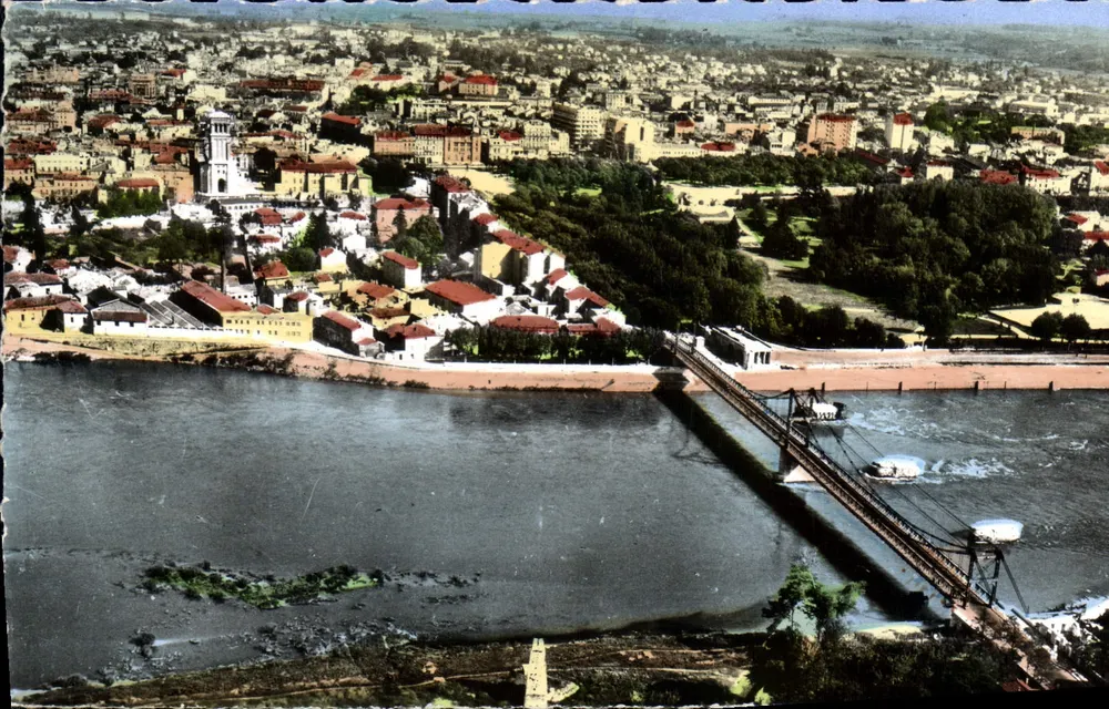 Valence (Drôme) — Allgemeine Luftaufnahme, die Brücke über den Rhône — Les Éditions Acillard - Vorderseite