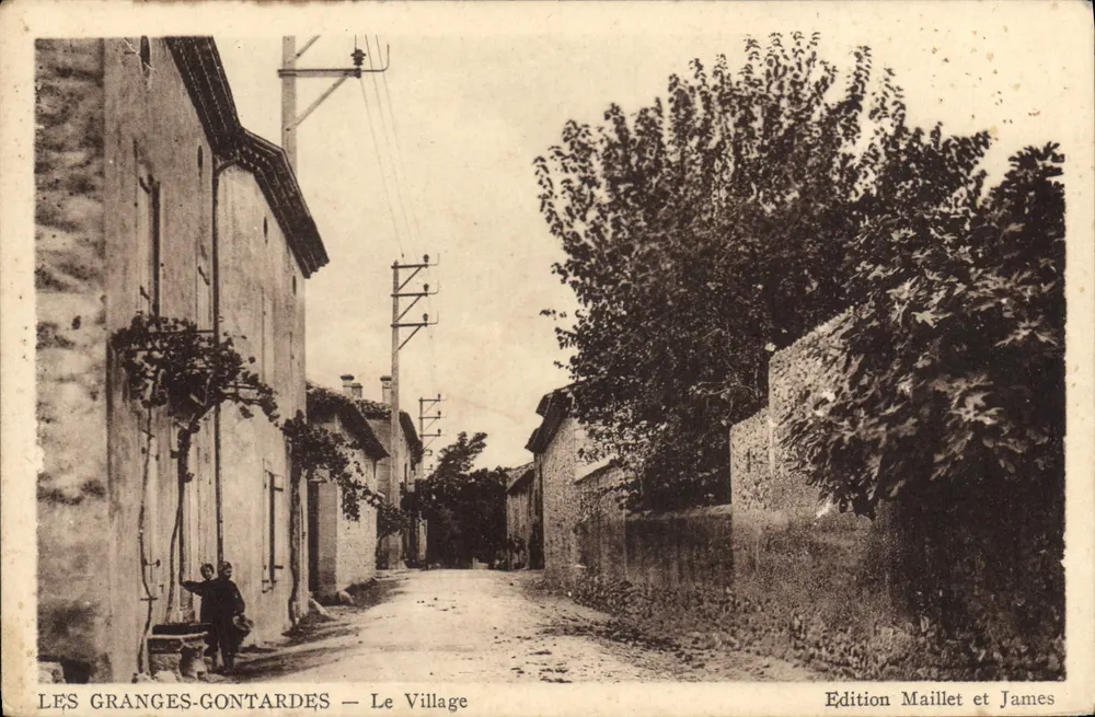 Les Granges-Gontardes — A Vila — Edição Maillet et James - Frente