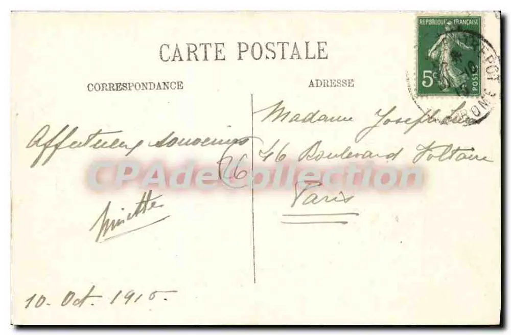 Valence — Fonte Monumental e Boulevard Bancel — LL. — Selecta - Verso