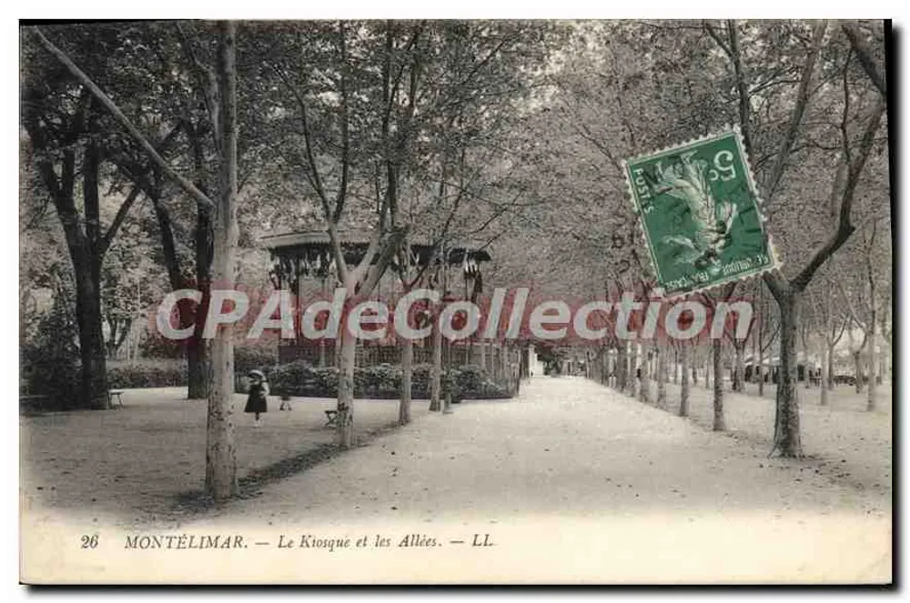 Montélimar — O Kiosque e as Avenidas — LL - Frente