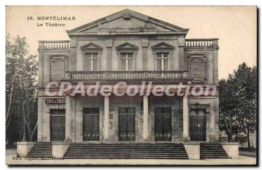 Montélimar — Le Théâtre — Edit. Jognet, Montélimar - Frente