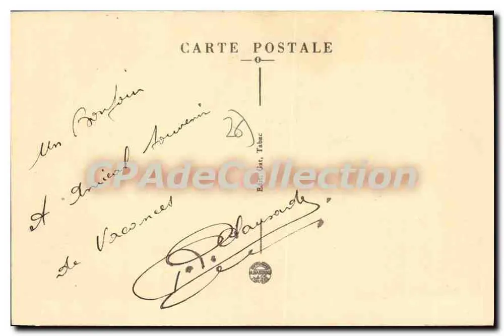 Crest (Drôme) — Visão geral — Editor não identificado - Verso