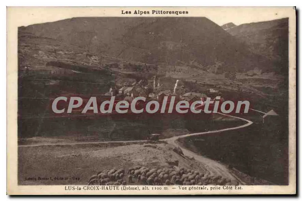 Lus-la-Croix-Haute — Allgemeiner Ausblick von der Ostseite — Louis Bonnet, Vérone - Vorderseite