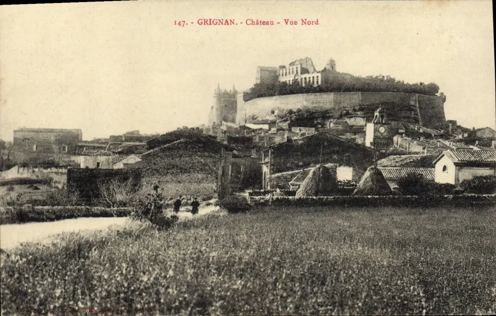 Grignan - Castelo - Vista Norte — editor La Rive, n° 147 - Frente