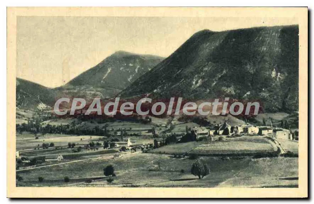 VESC (Drôme) — Vista de MIÉLANDRE (1451 m.) — Photo BOURBON - Frente