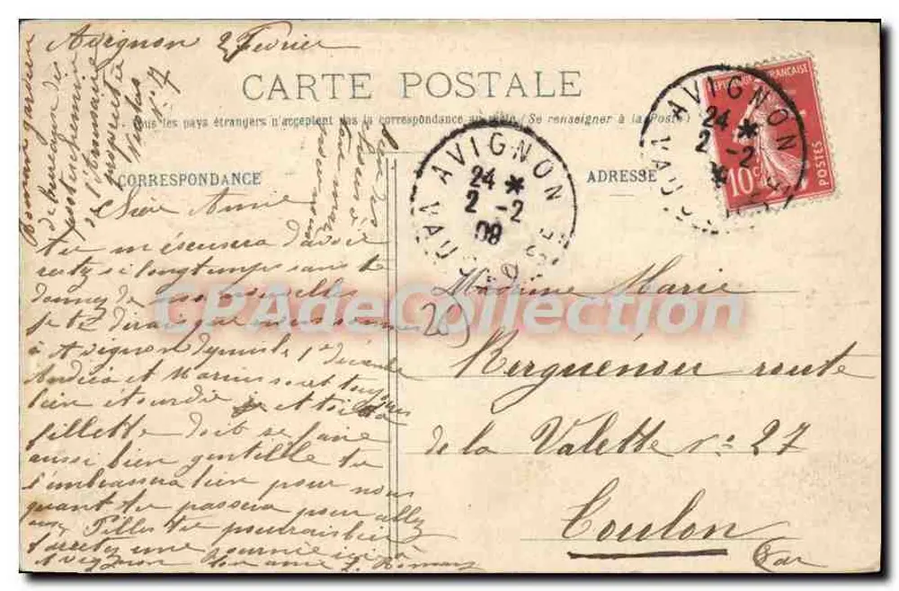 Valence - Panorama über den Rhône und die Crussol-Berge — Künstlerische Ausgabe - Rückseite