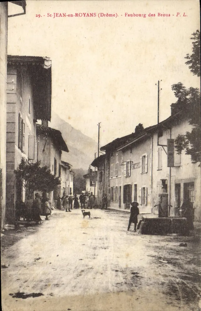 St-JEAN-en-ROYANS (Drôme) — Faubourg des Brôus — P. L. n°29 - Frente