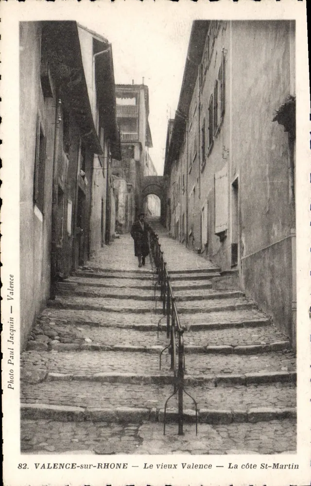Valence-sur-Rhône — Alt-Valence — La côte St-Martin — Foto Paul Jacquin - Vorderseite