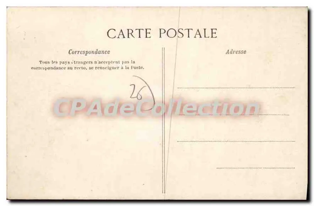 Valence — Castelo de Crussol — Lado sul — Papelaria G. Druazat - Gildé A. L. - Verso