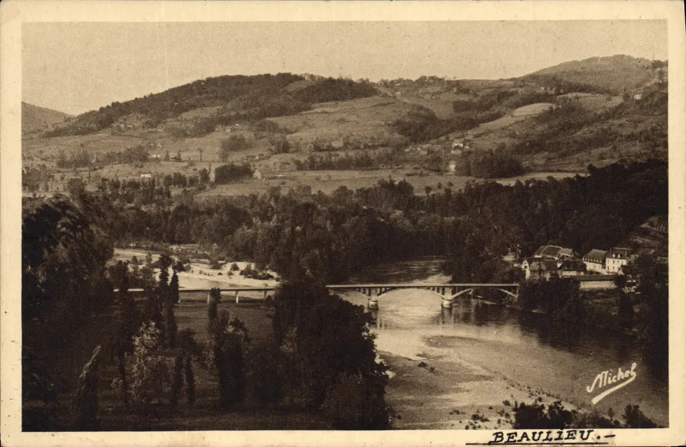 Beaulieu-sur-Dordogne — Allgemeiner Blick über Altillac — Die Brücke — Michel - Vorderseite