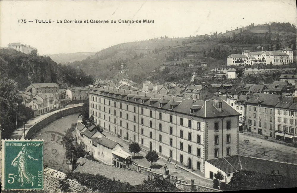 Tulle - La Corrèze und Caserne du Champ-de-Mars — Verlag M.T., Nr. 175 - Vorderseite