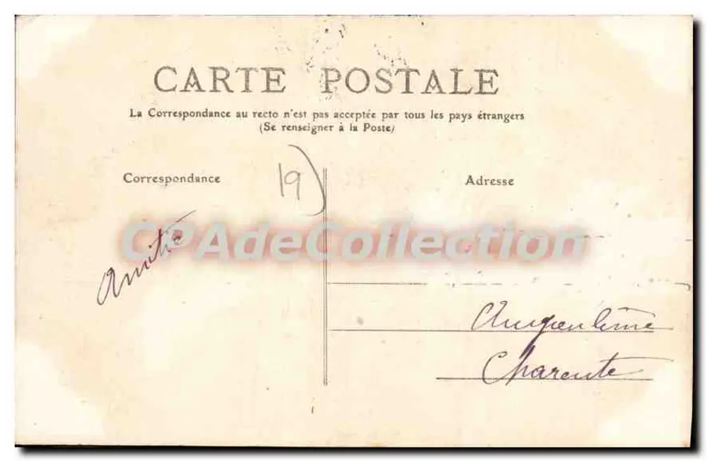 Bort - La Rhue przy wodopadzie — Corrèze 107 — wydawca M.T. / L. - Rewers