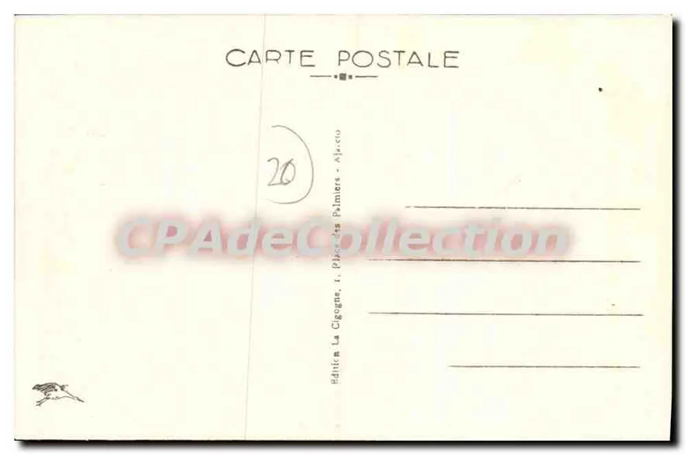 Ile-Rousse — Meeresabschnitte in den Felsen — Édition La Cigogne, 3386 - Rückseite