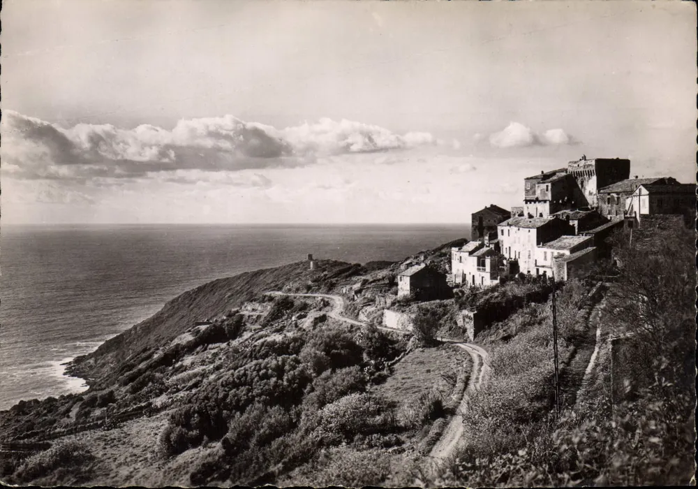 Cabo Corse - Morsiglia — vista do acampamento 1951 — Éditions M.-C. Miramont - Frente