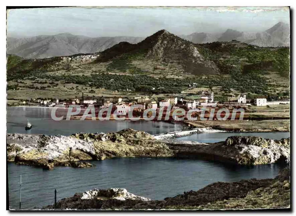 Ile-Rousse — uitzicht op de haven en de bergen — Uitgave M.-C. Miramont, Bastia - Voorkant