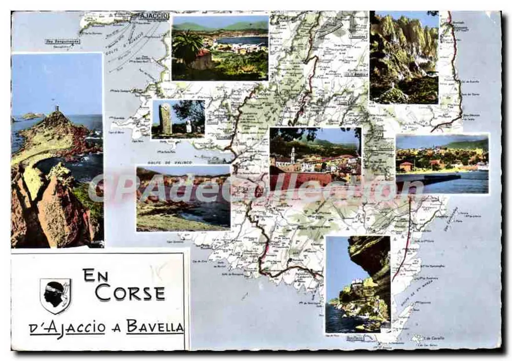 Em Corse — De Ajaccio a Bavella — Edições André Leconte - Frente