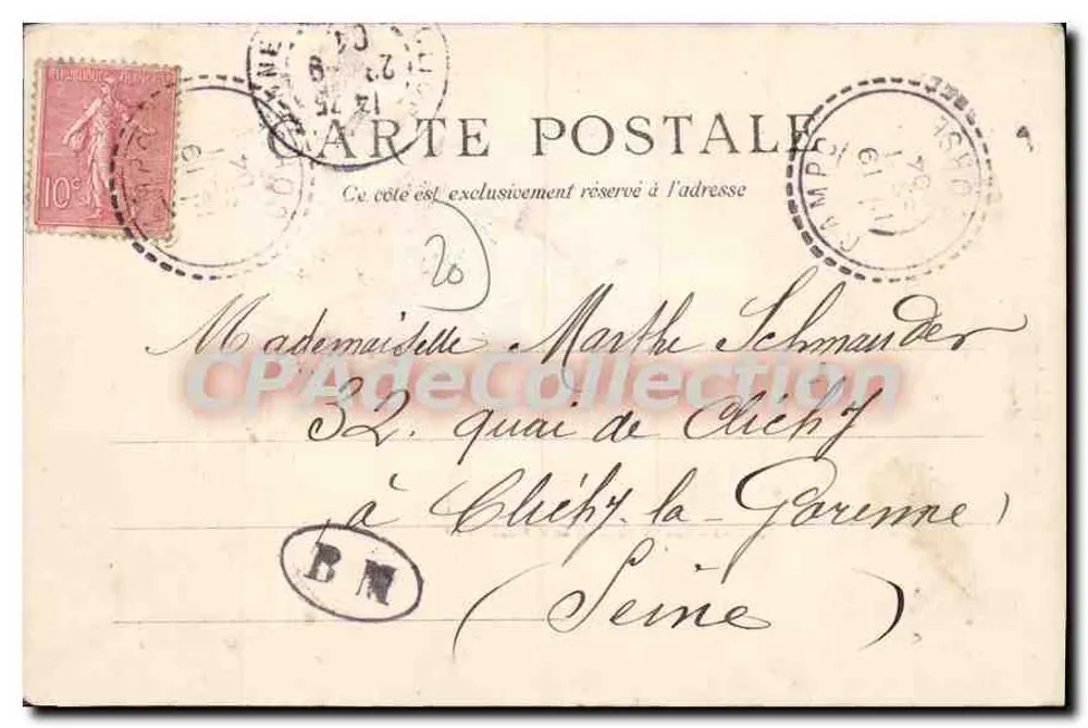Batismo de Napoleão I — Ajaccio — Fot. Cardinali, Ajaccio - Verso