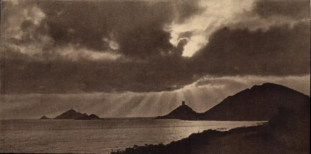 Pôr do sol nas Ilhas Sanguinaires — Ajaccio — Foto Edição A. Tempel - Frente
